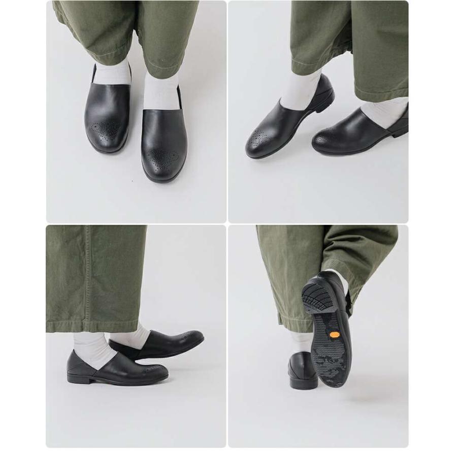 トラベルシューズバイショセ  TRAVEL SHOES by chausser メダリオン レザー パンプス tr-010  レディースの画像