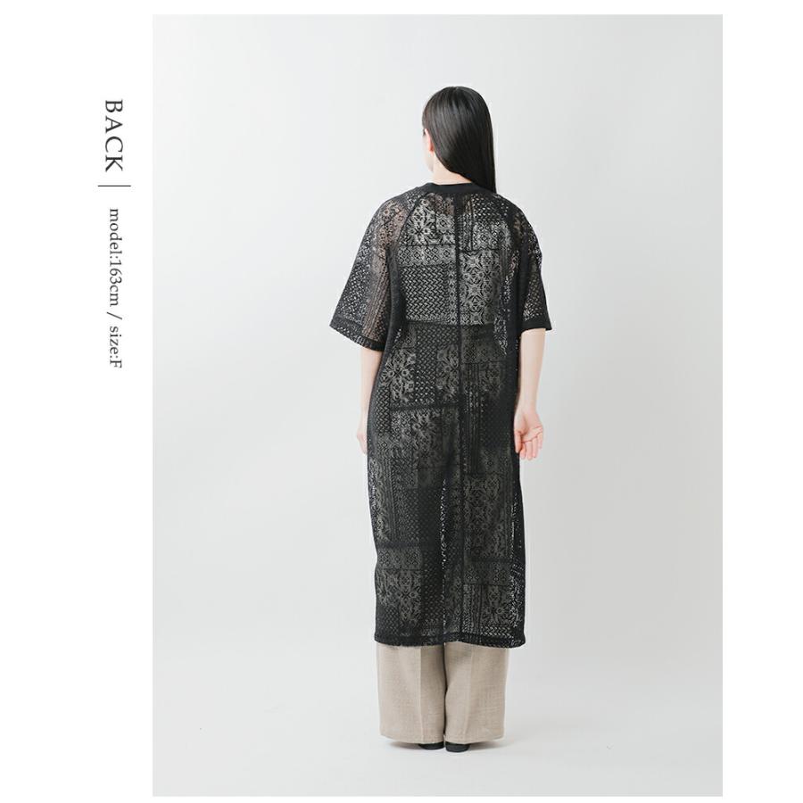 ティシュ tissu パッチワーク レース スリット ワンピース ts250ct082