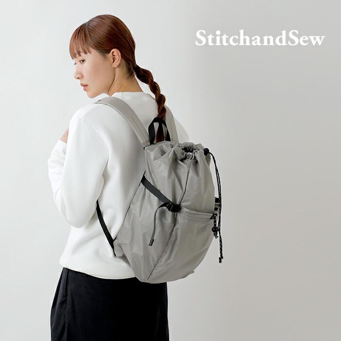 StitchandSew ナイロンバック ホワイト StitchandSew（ステッチアンドソー） スティッチアンドソー