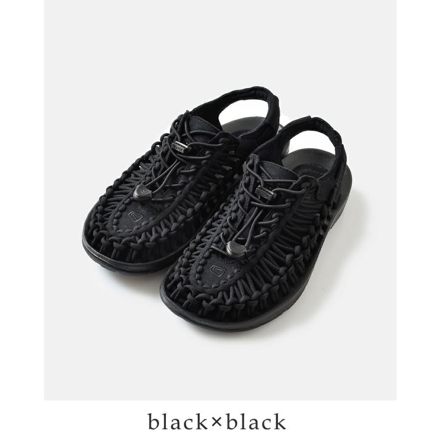 美品 KEEN UNEEK サンダル ブラック 23cm 黒 スポーツサンダル KEEN（キーン） KEEN UNEEK サンダル ユニーク 編み込み スポーツ