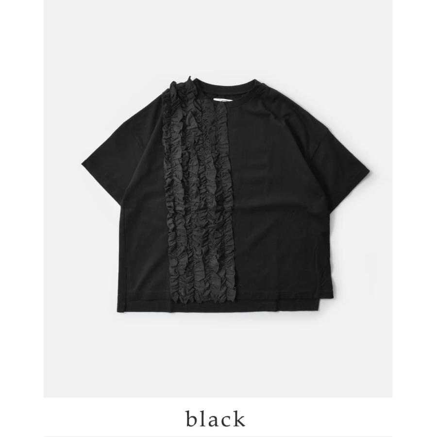 ユニヴァーサルセブン universal seven  コットン クラシック天竺 フリル Tシャツ us251ct023  春夏 レディース 2026ss新作の画像