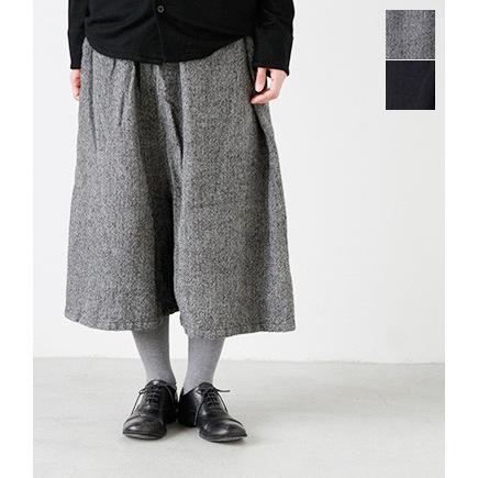 Universal Tissu ユニヴァーサルティシュ ストロングボイルドヘリンボンスカートパンツ Pymr Go Th