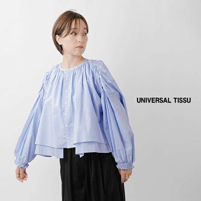 UNIVERSAL  TISSU  ブラウス UNIVERSAL SEVEN｜UNIVERSAL TISSU｜コンボギャザーブラウス｜BLA