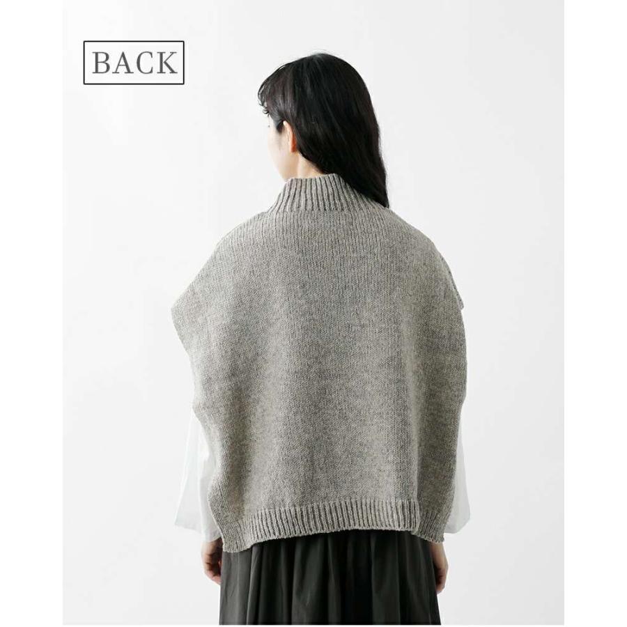 ユティリテ utilite ペルーハイランドウール モックネック ベスト