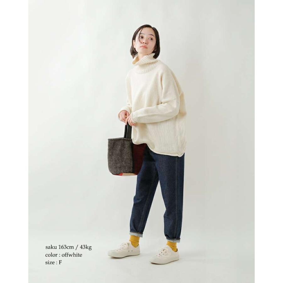 ユティリテ utilite ペルーハイランドウール タートルネック プル