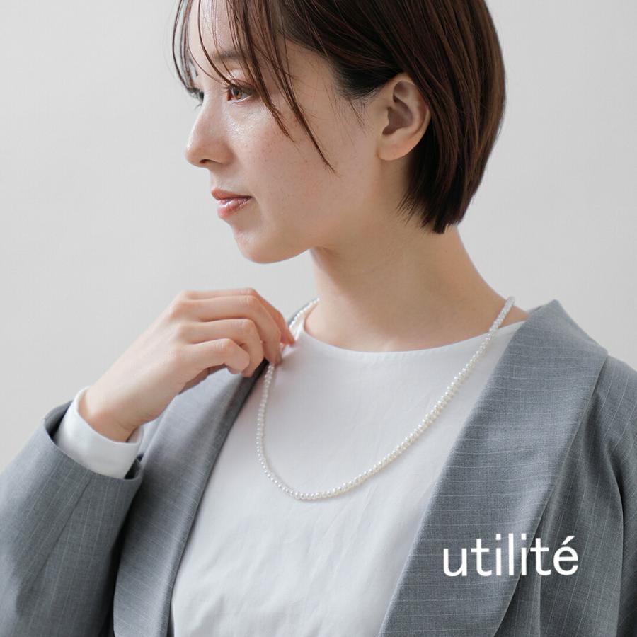 ユティリテ utilite パール ネックレス 60cm ut504aw91 レディース 