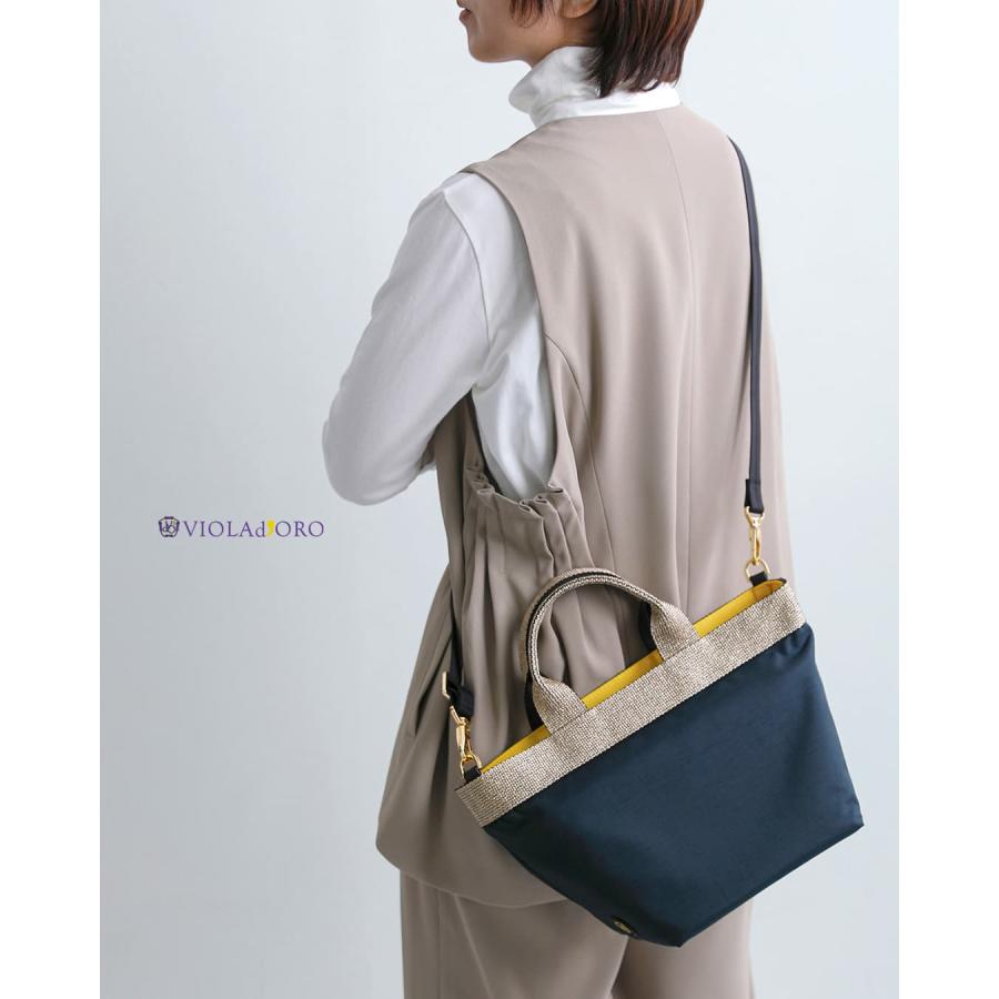 VIOLAd'ORO（ヴィオラドーロ） VIOLAd'ORO 2way ナイロン トートバッグ