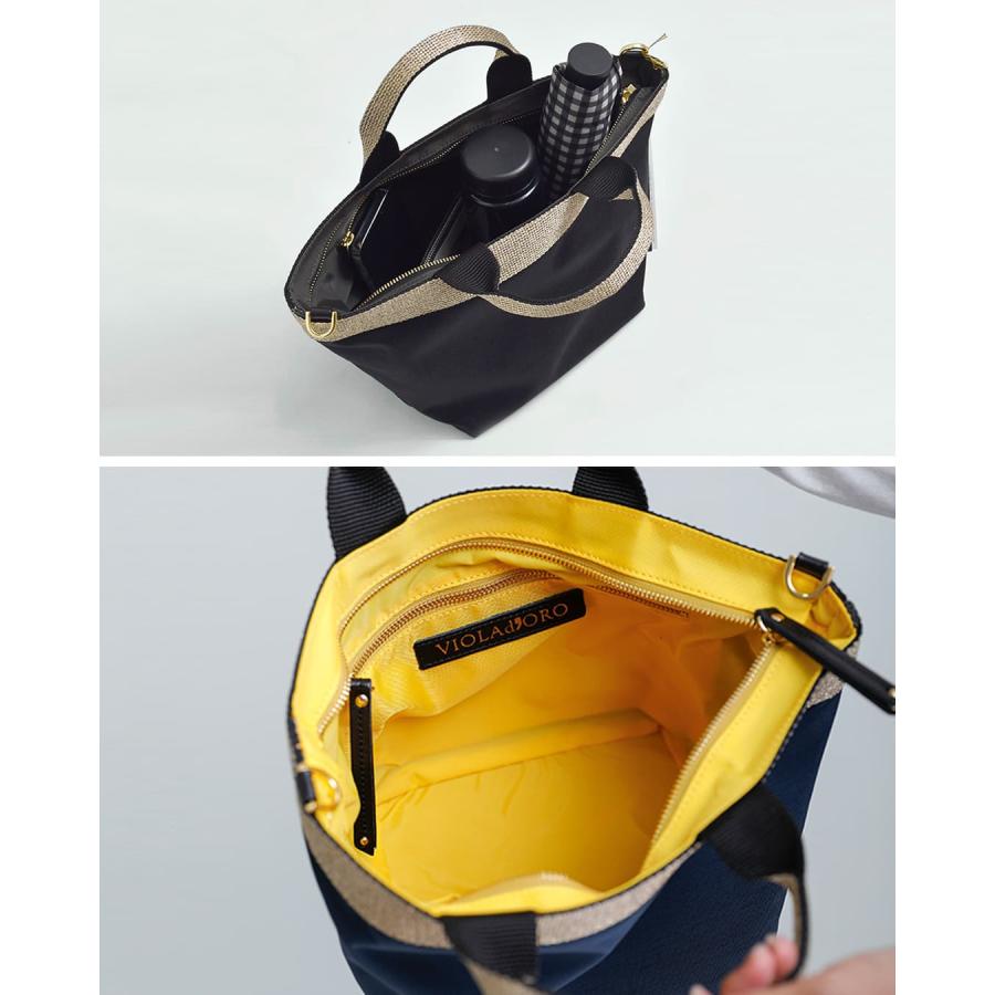 VIOLAd'ORO（ヴィオラドーロ） VIOLAd'ORO 2way ナイロン トートバッグ