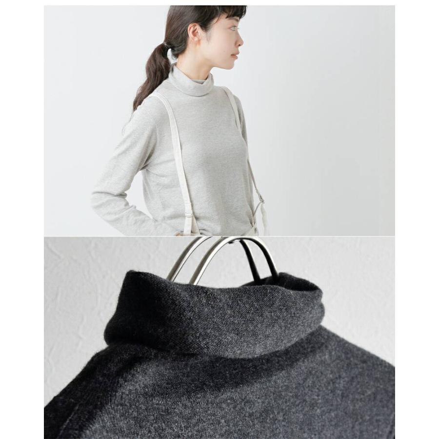 evam eva vie エヴァムエヴァヴィー コットン カシミヤ タートルネック 