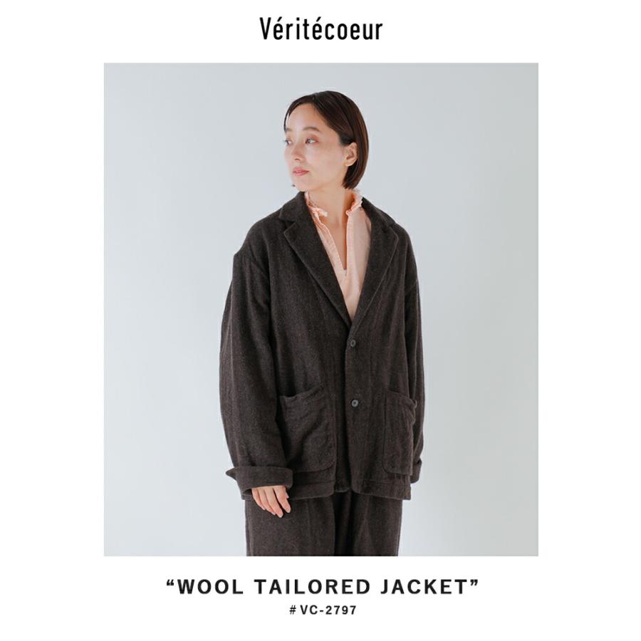 ヴェリテクール　未使用品　ウールジャケット Veritecoeur(ヴェリテクール)【2021AW新作】ウールジャケット BLACK