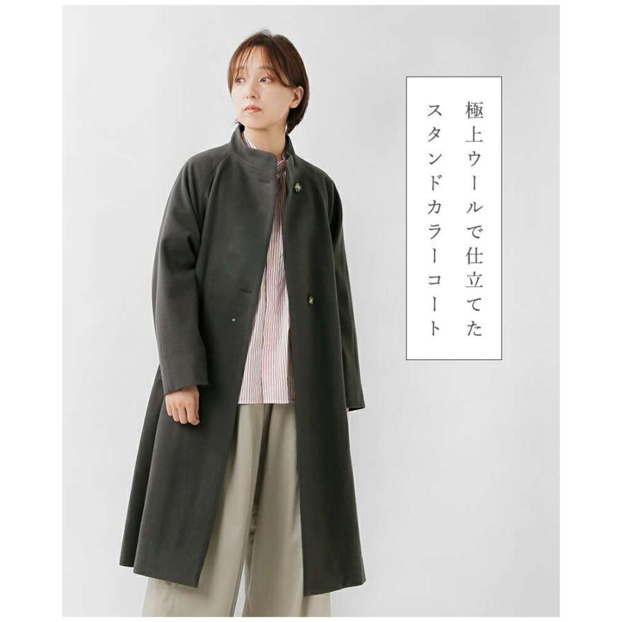 ルミノア ロイヤルジーロンウールメルトンコート ワイドシルエット