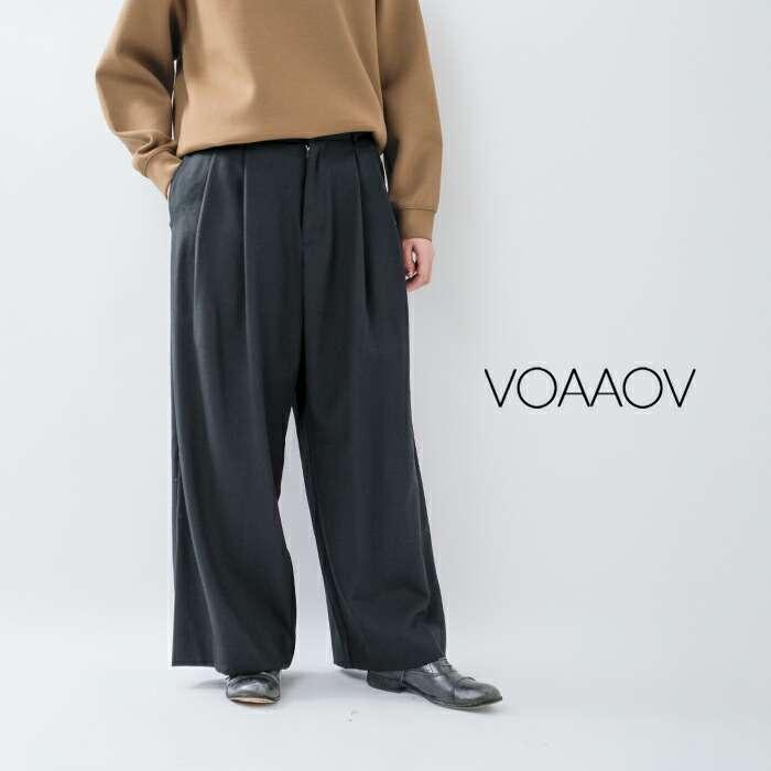 voaaov ラップパンツ VOAAOV（ヴォアーブ）の「VOAAOV ラップテーパードパンツ black