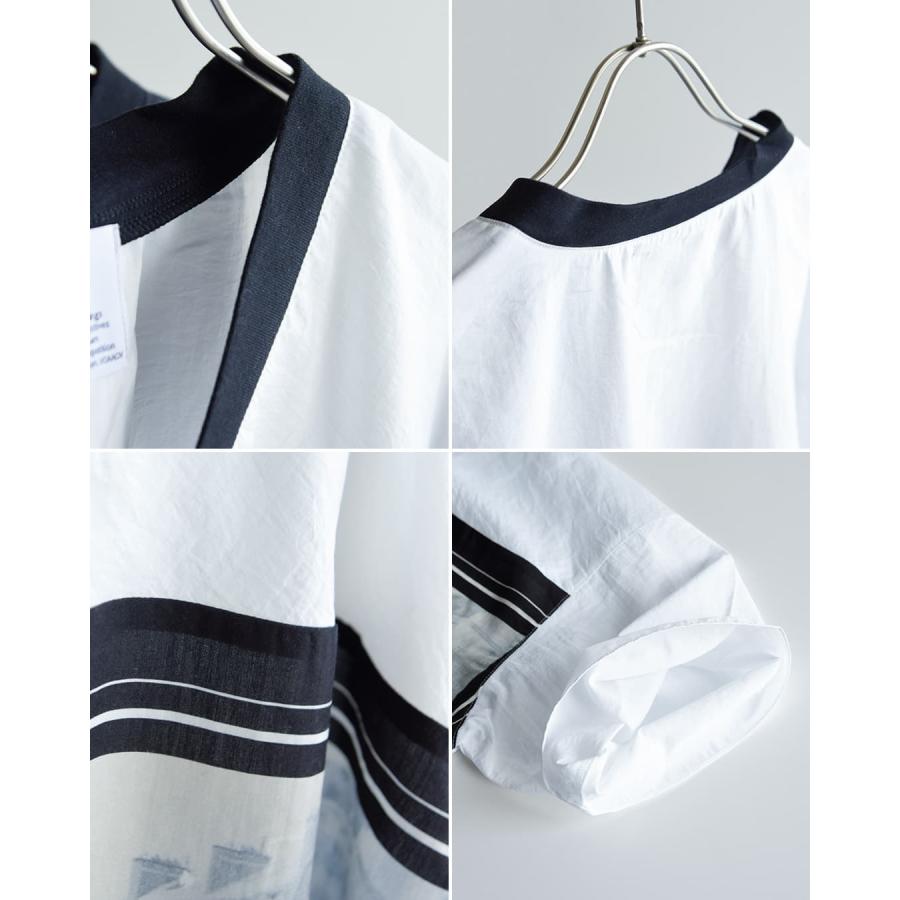 ヴォアーブ VOAAOV Vネック 半袖 プリント Tシャツ GHOST OF A MOMENT votp-p112 ユニセックス 春夏 2026ss新作の画像
