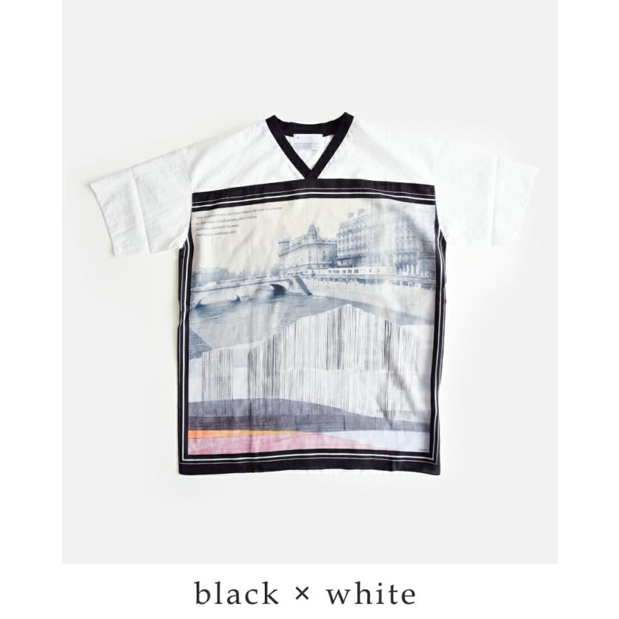 ヴォアーブ VOAAOV Vネック 半袖 プリント Tシャツ GHOST OF A MOMENT votp-p112 ユニセックス 春夏 2026ss新作の画像