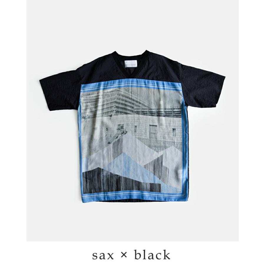 ヴォアーブ VOAAOV Vネック 半袖 プリント Tシャツ GHOST OF A MOMENT votp-p112 ユニセックス 春夏 2026ss新作の画像