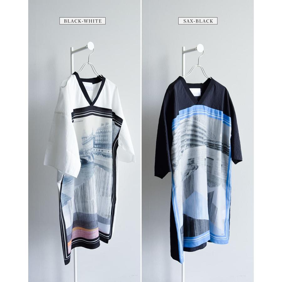 ヴォアーブ VOAAOV Vネック 半袖 プリント Tシャツ GHOST OF A MOMENT votp-p112 ユニセックス 春夏 2026ss新作の画像