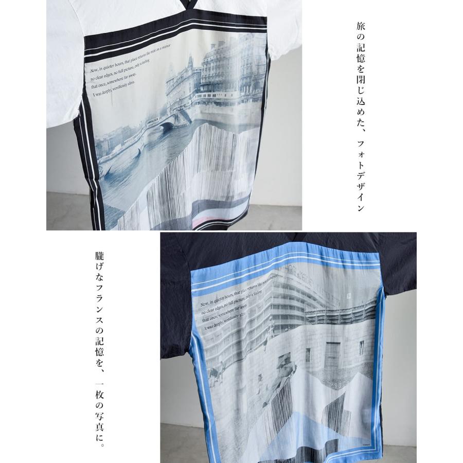ヴォアーブ VOAAOV Vネック 半袖 プリント Tシャツ GHOST OF A MOMENT votp-p112 ユニセックス 春夏 2026ss新作の画像