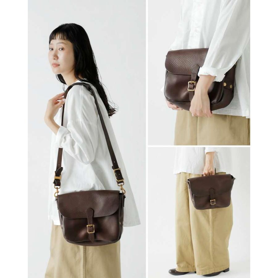 ヴァスコ VASCO OLDOIL レザー ポストマン プレーン ショルダーバッグ スモール LEATHER POSTMAN SHOULDER BAG SMALL vs-249l  ユニセックスの画像