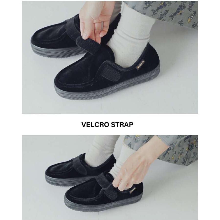 ALBEROLA（アルベローラ） aranciato別注 ベロア ベルクロ フラット