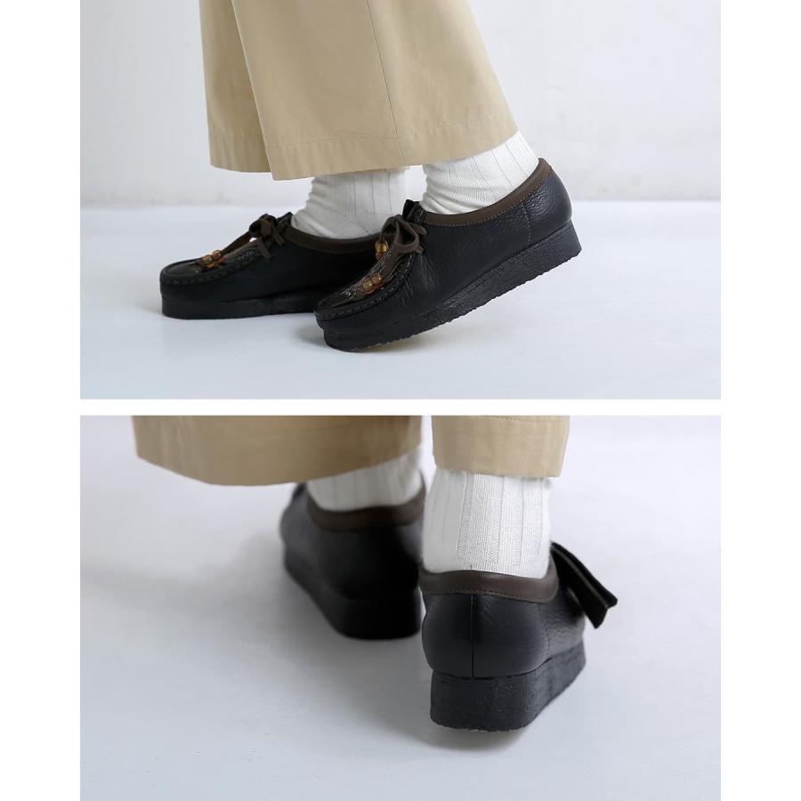 クラークス clarks レザー 刺繍 ワラビー クレープソール モカシン