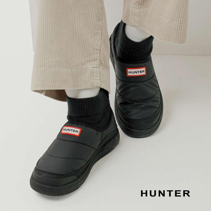 HUNTER（ハンター） イン アウト パファー ニットカフ ブーツ IN OUT