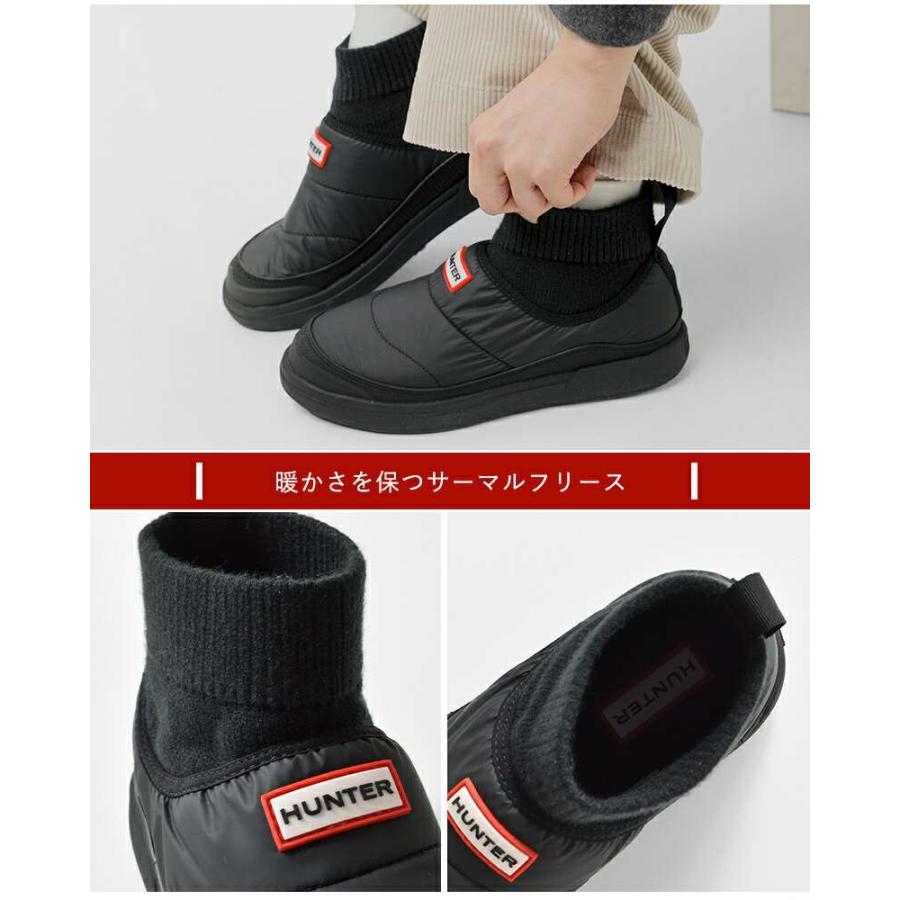 HUNTER ハンター　インアウト　パフィニットブーツ ハンター HUNTER レディース イン/アウト パッファーニットブーツ
