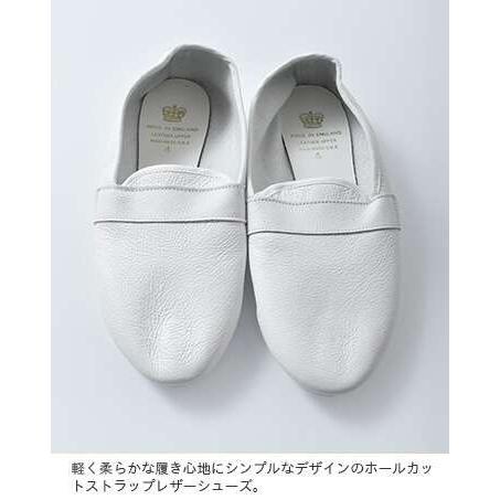 CROWN JAZZ クラウン レザー ホールカット フラット シューズ CROWN JAZZ クラウン レザー ホールカット フラット シューズ