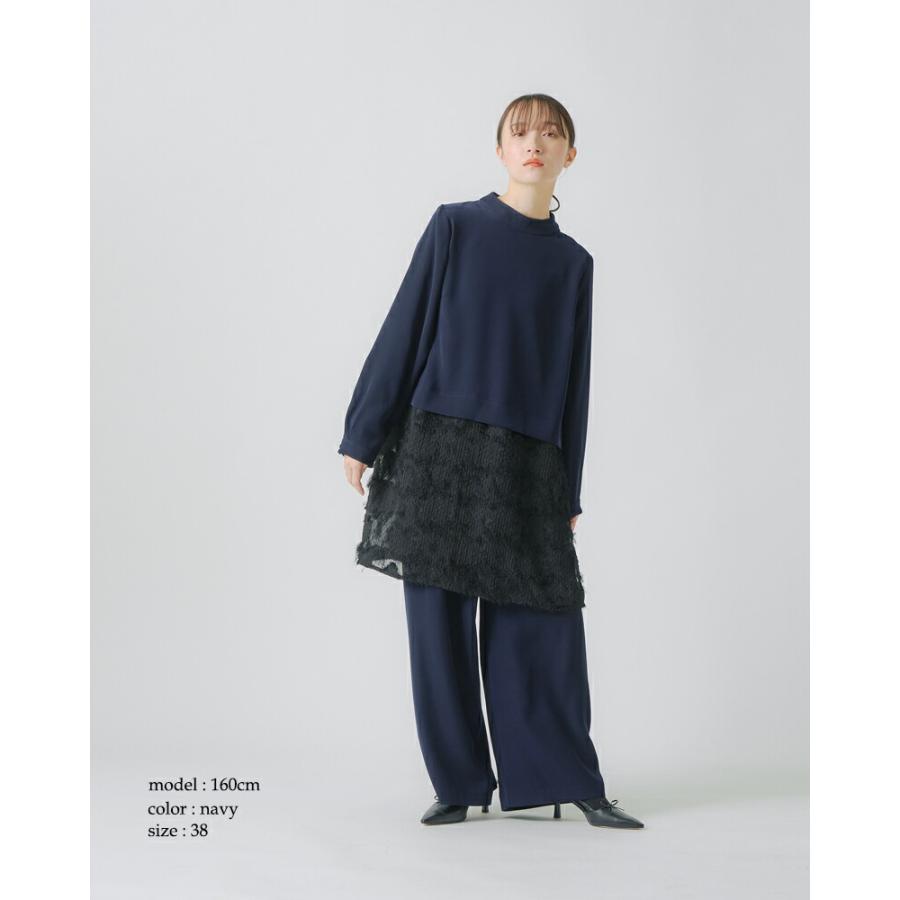 ホワイト whyto  レースコンビネーション ショートドレス lace combination short dress wht25fbl4078 レディース  春夏 2026ss新作 | WHYTO | 05