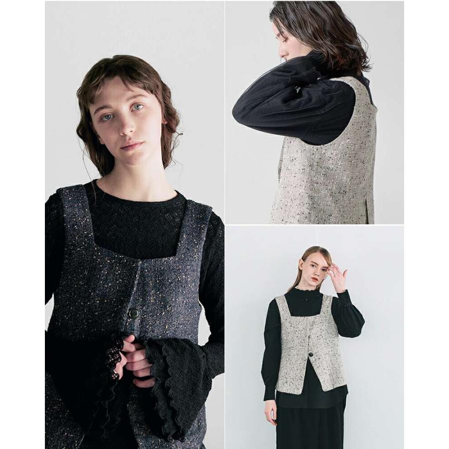 WHYTO（ホワイト） セール【40%OFF】ホワイト ネップ ツイード