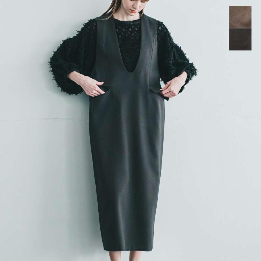 ワンピース acka docking tweed cocoon one-piece ワンピース acka docking tweed cocoon one-piece sheer tweed cocoon