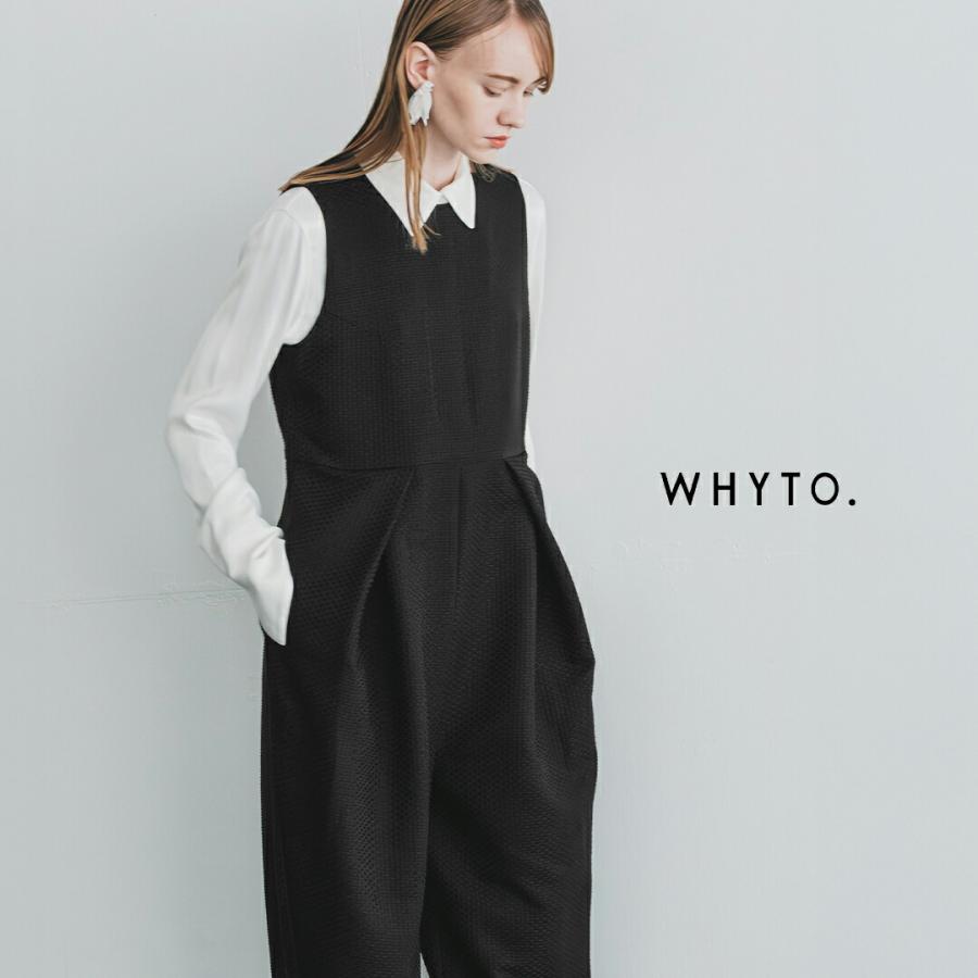 WHYTO（ホワイト） デザインタック オーバーオール design tuck