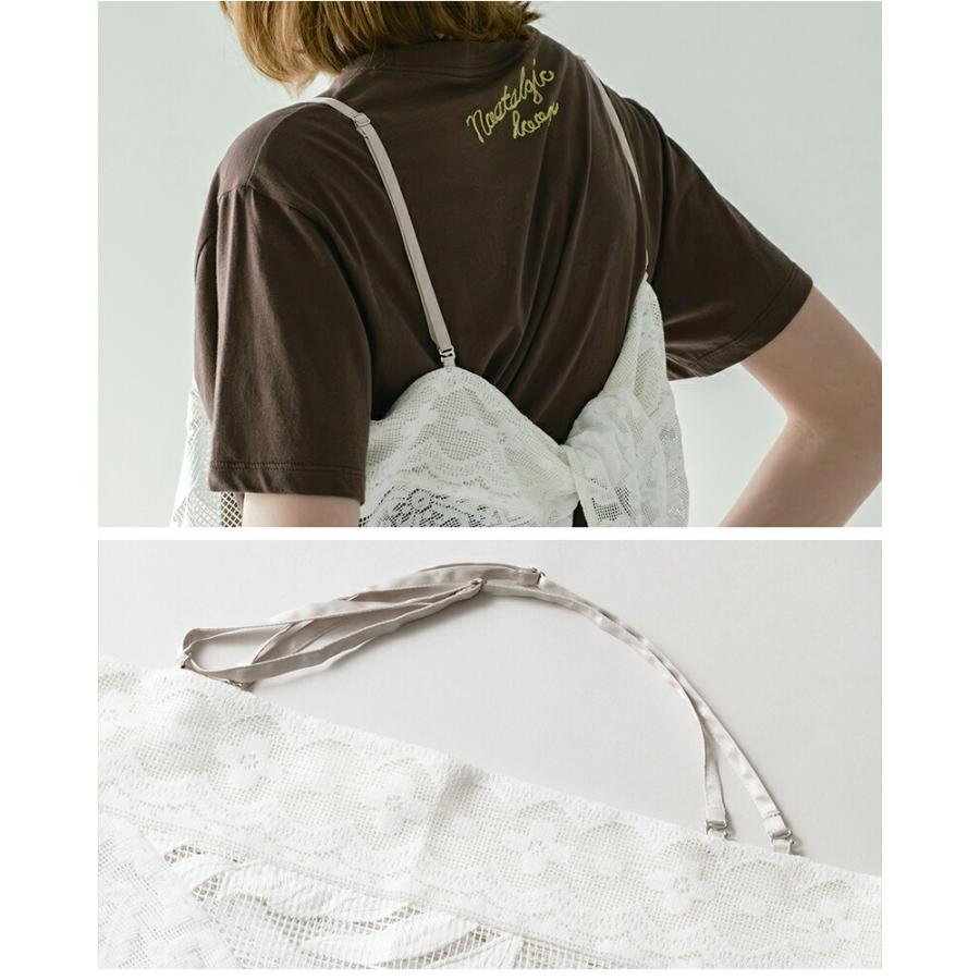 WHYTO（ホワイト） レース コンビネーション キャミソール lace