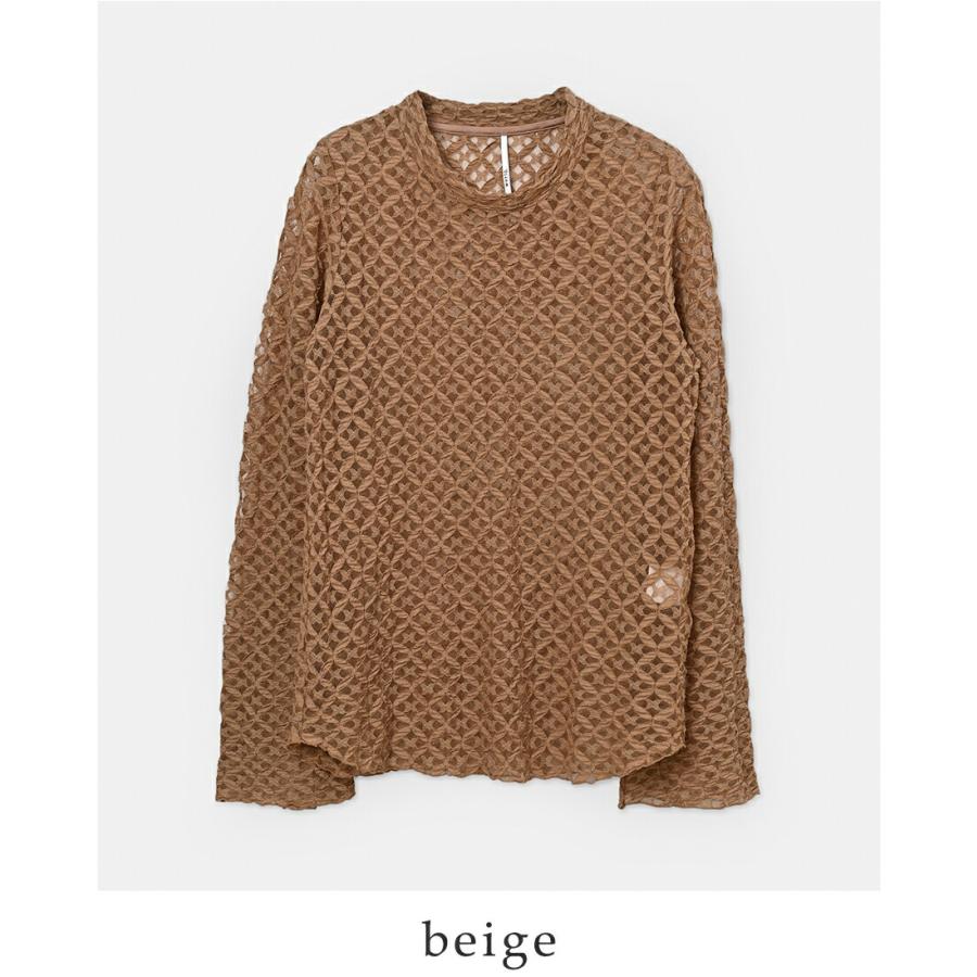 WHYTO（ホワイト） フレアスリーブ レース ブラウス flare sleeve lace 