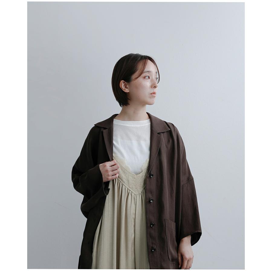 WHYTO（ホワイト） レースサテン オーバーサイズ サロペット lace