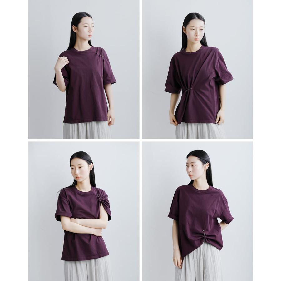 新品【unfil】コットンTシャツ　アンフィル　サイズ0 unfil (アンフィル) organic cotton jersey relax fit Tee