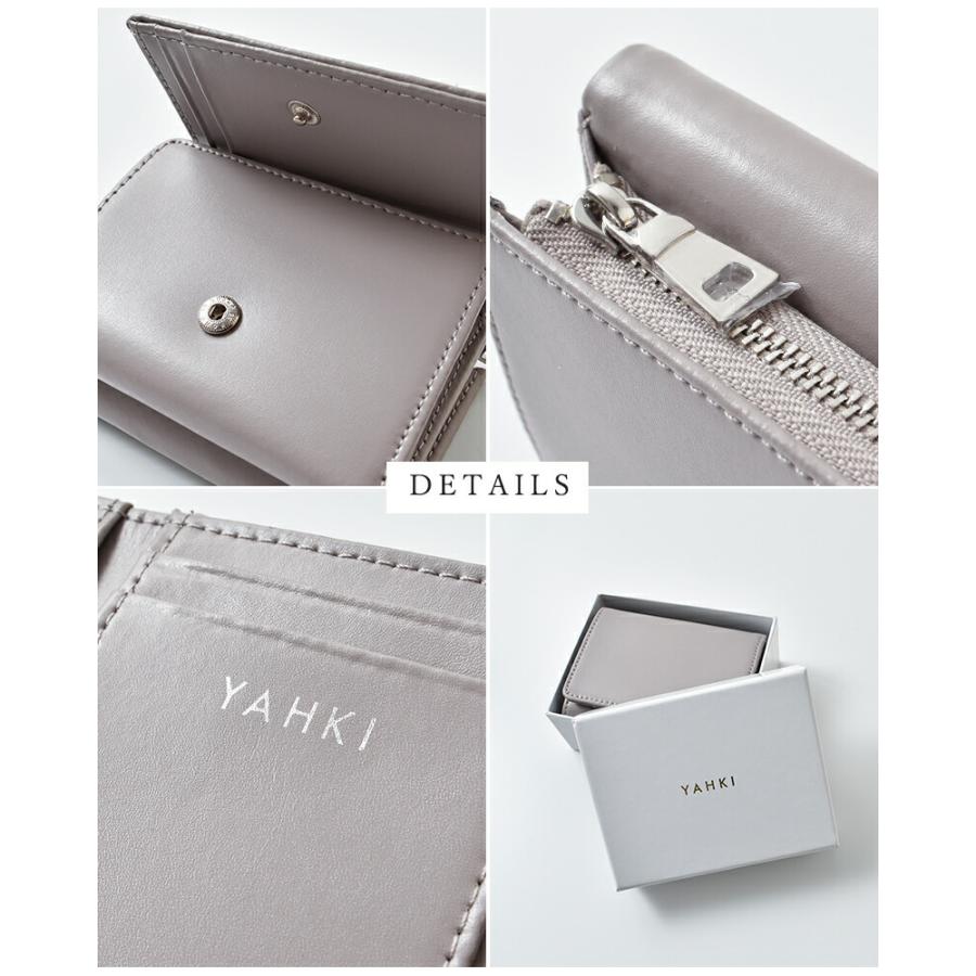 YAHKI ヤーキ スムースレザーコンパクトウォレット YH-207 3bed49de5e3509f9a98d59e9cf5be1