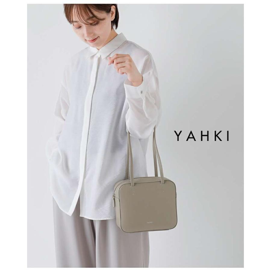 YAHKI ヤーキ Wフェイスレザー スクエア ショルダーバッグ yh