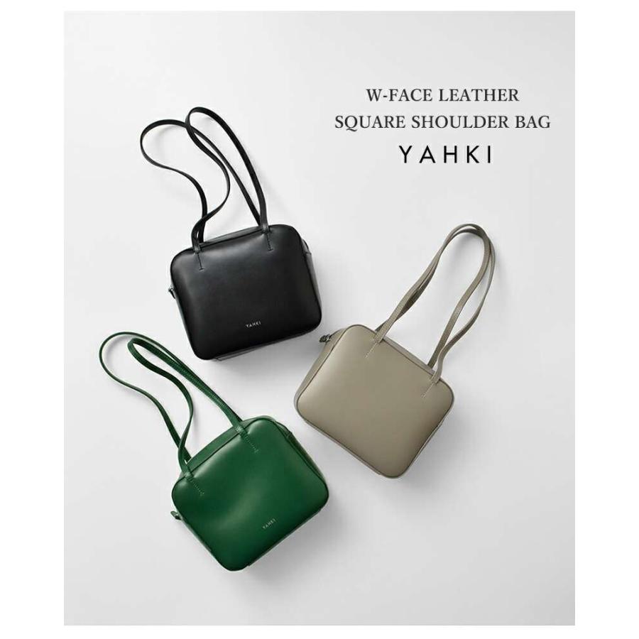 セール【40%OFF】YAHKI ヤーキ Wフェイスレザー スクエア ショルダー