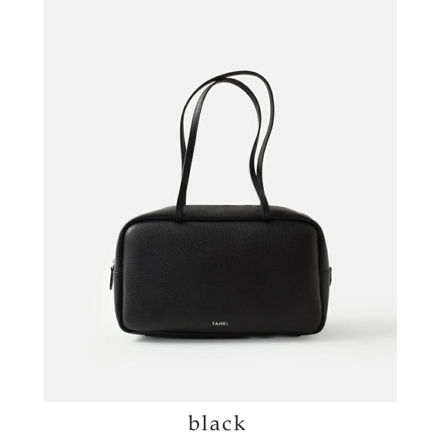 YAHKI（ヤーキ） シュリンク ダブルフェイスレザー ハンドバッグ yh