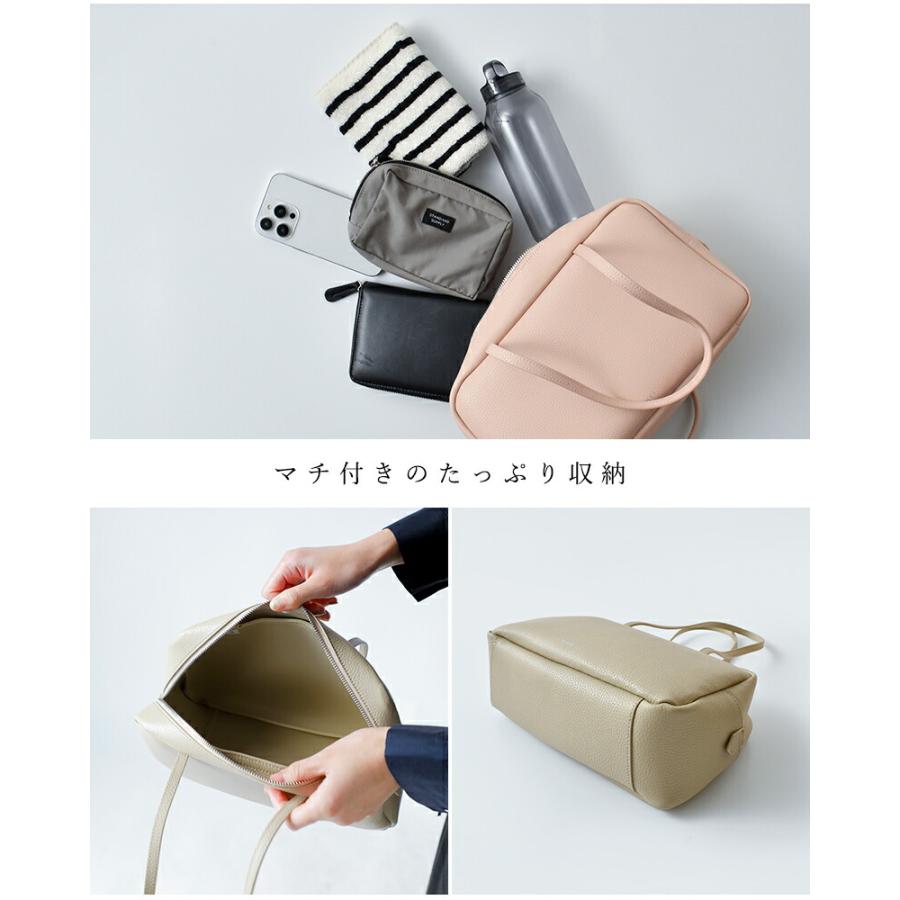YAHKI（ヤーキ） シュリンク ダブルフェイスレザー ハンドバッグ yh