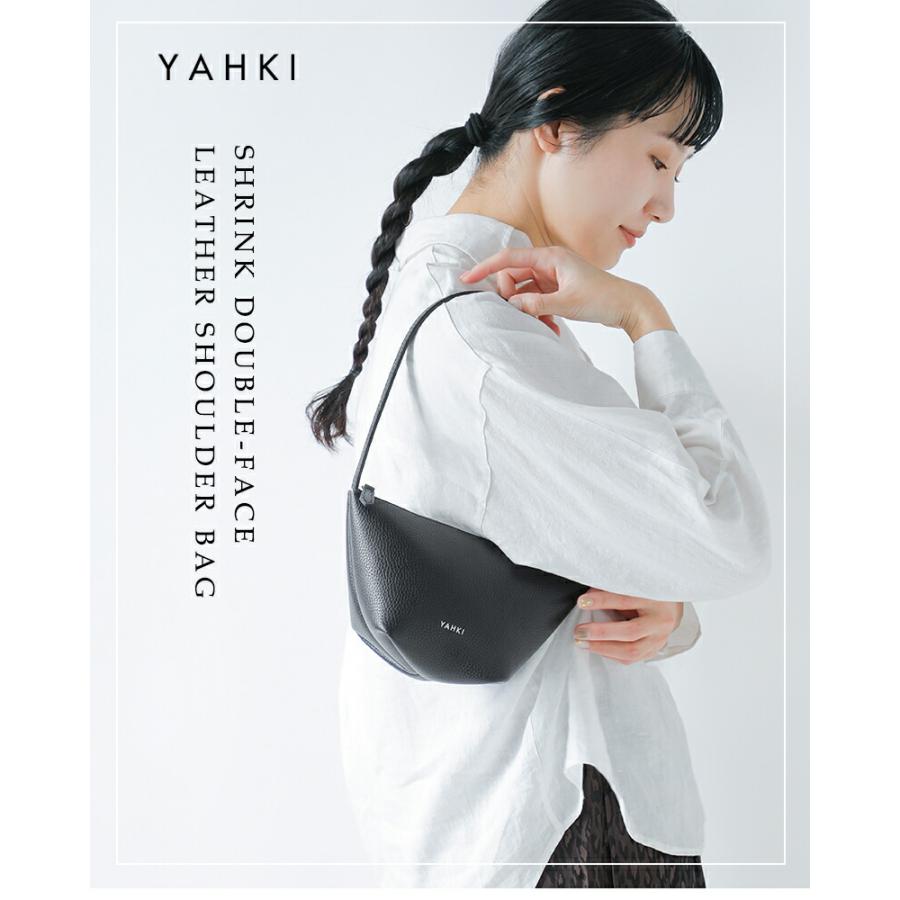 YAHKI（ヤーキ） シュリンク ダブルフェイスレザー ショルダーバッグ