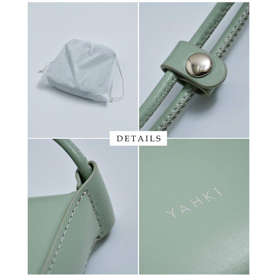 【新品】【未開封】スタッズ ショルダーバック カーキ YAHKI 斜め掛け可 YAHKI（ヤーキ） ショルダーバッグ バッグ SOFT W FACE ミニマル