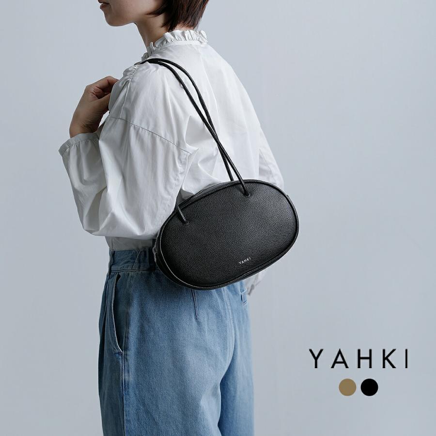 YAHKI（ヤーキ） シュリンク ダブルフェイスレザー ショルダーバッグ 