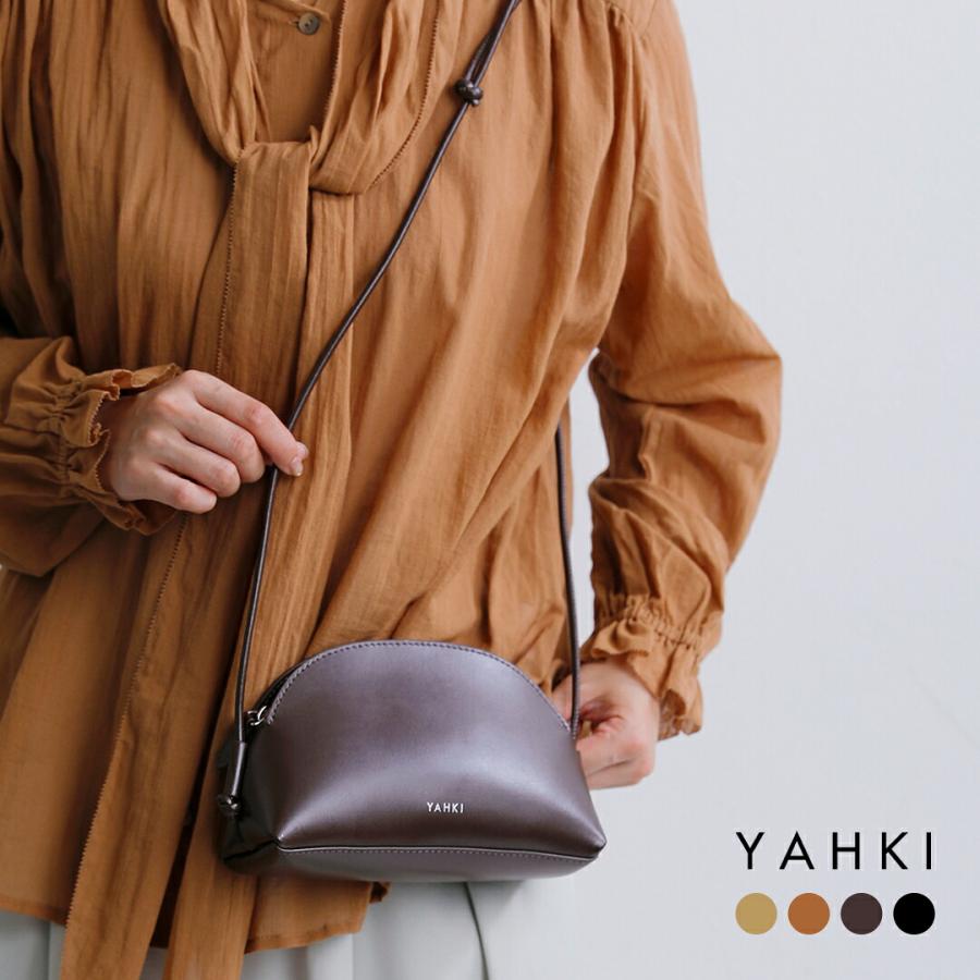 YAHKI（ヤーキ） ソフトダブルフェイスレザー クロスボディバッグ yh