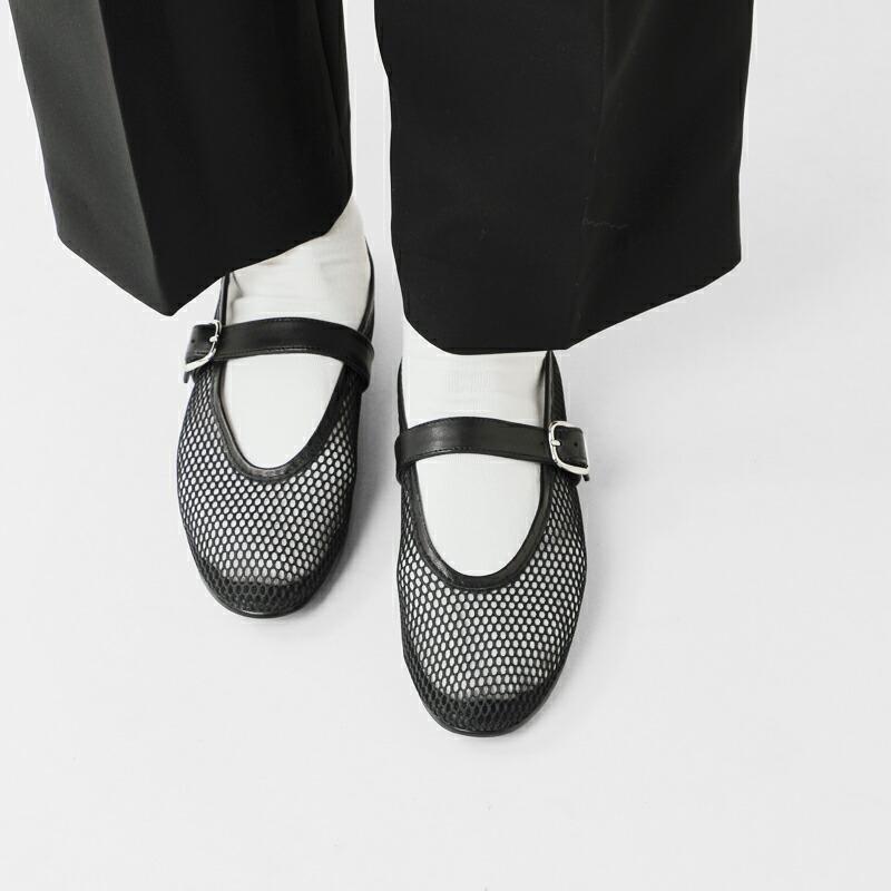 REMME（レメ） ストラップ メッシュ フラット シューズ zh-25s042
