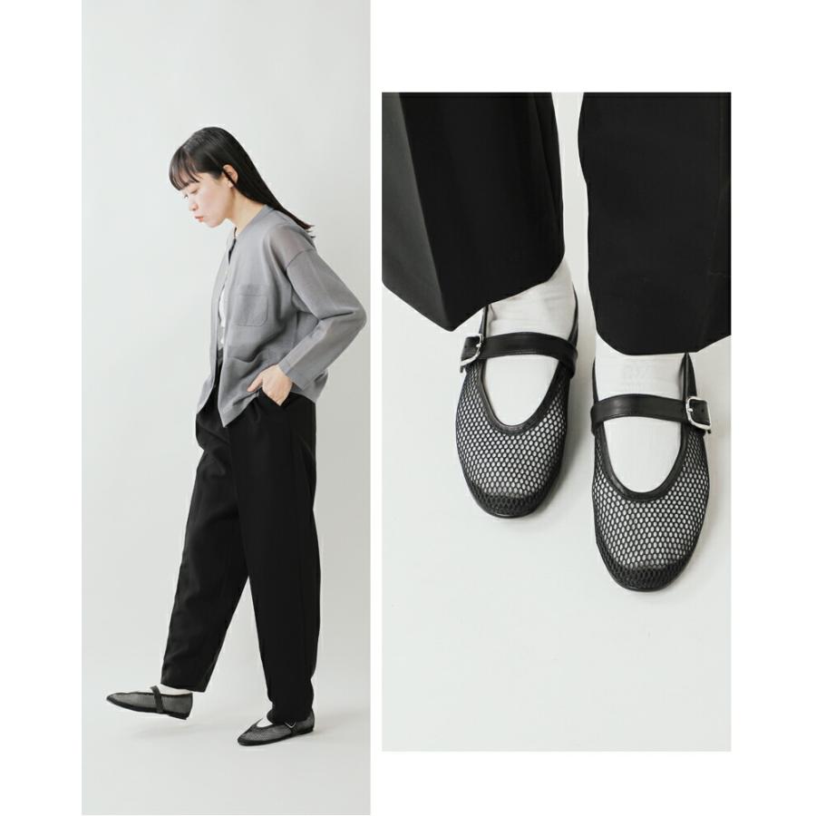 REMME（レメ） ストラップ メッシュ フラット シューズ zh-25s042