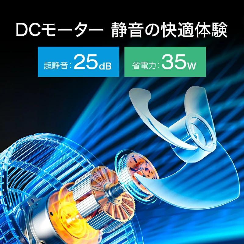 【2点購入で1点あたり4180円】サーキュレーター dcモーター 扇風機 卓上扇風機 強風 8段階 左右120°自動首振り 上下90°調整 静音 3モード 8畳 イオン発生 | MONOYOI | 16