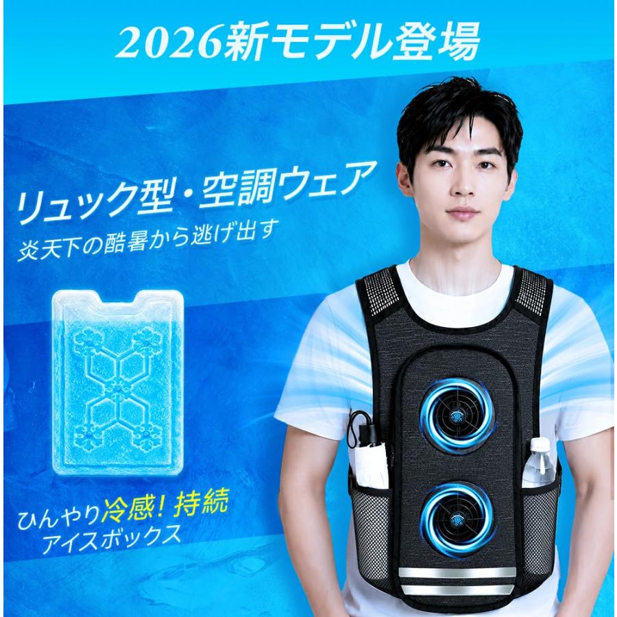 2点購入で1点あたり8780円！空調ベスト フルセット 冷却ベスト 空調