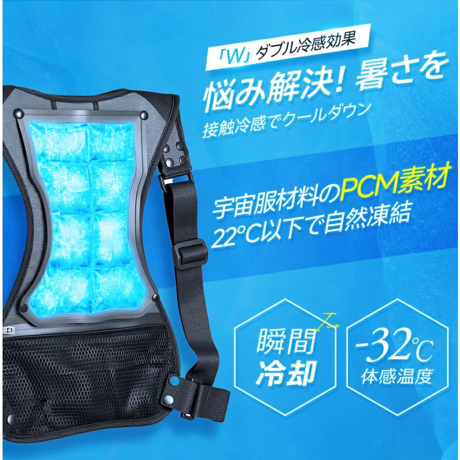 2点購入で1点あたり8780円！空調ベスト フルセット 冷却ベスト 空調