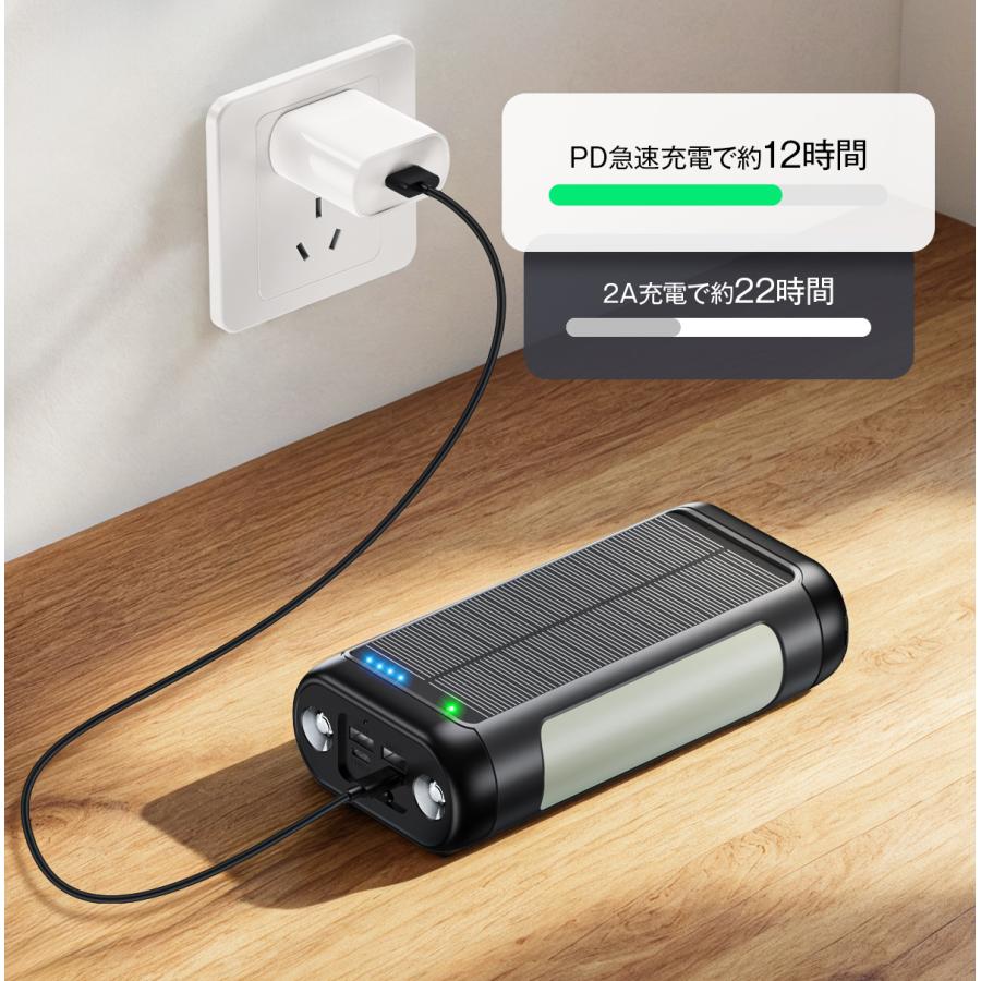 60000Ah モバイルバッテリー ソーラー LEDライト スマホ充電器 Amazon | モバイルバッテリー 【60000mAh大容量 & 22.5W急速充電